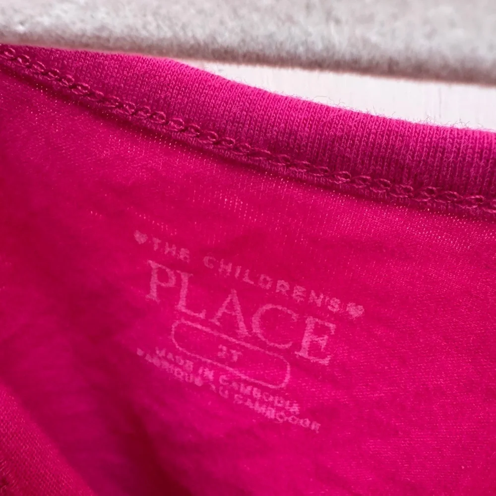 NWOT The Children's Place 2T Girls Pink Butterfly Sleeveless Top Blouse